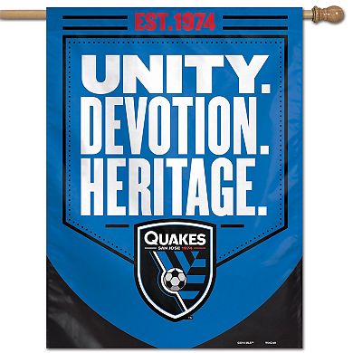 WinCraft San Jose Earthquakes 28" x 40" Single-Sided Vertical Banner