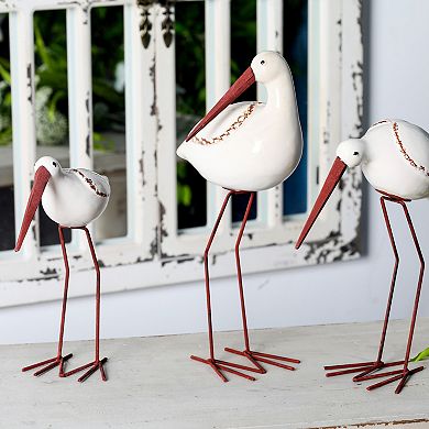 Stella & Eve Coastal Bird Sculpture Table Decor 3-piece Set