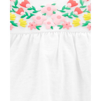 Baby Girl Carter's Floral Top, Bodysuit & Little Short Set