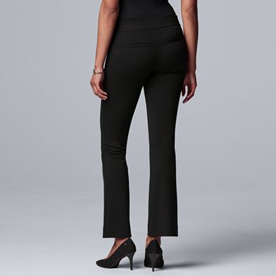 NEW Simply Vera Wang Cropped Bootcut Mid Rise Trouser Dress Pants