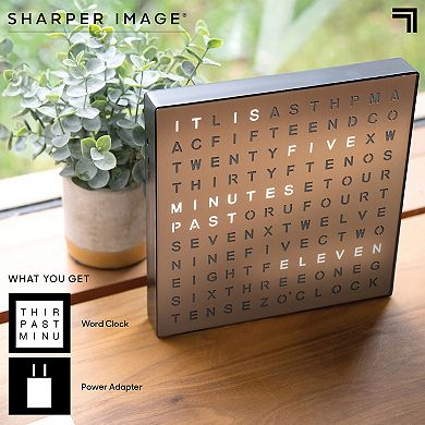 Sharper Image LED Tabletop Word Clock