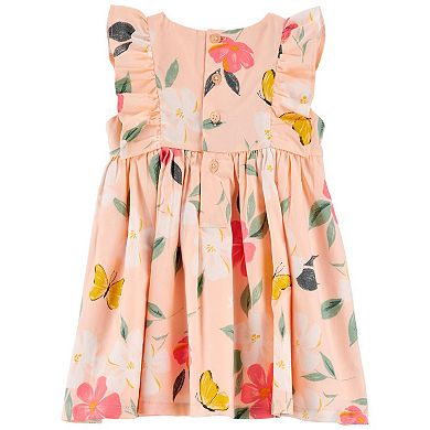 Baby Girl Carter's Floral Sateen Dress