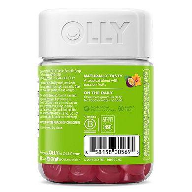 OLLY Daily Energy Gummy Vitamins - Tropical Passion