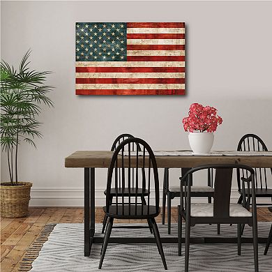 Courtside Market American Flag Gallery-Wrapped Canvas