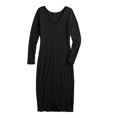 Juniors' IZ Byer Rib Knit Midi Dress