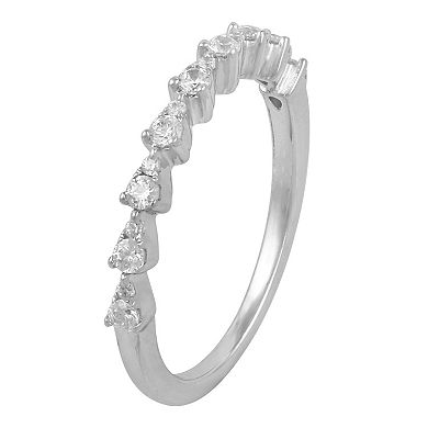 Sterling Silver 1/3 Carat T.W. Diamond Anniversary Ring