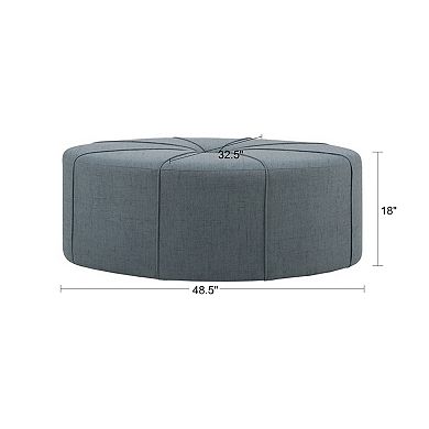 Madison Park Aberdeen Oval Ottoman