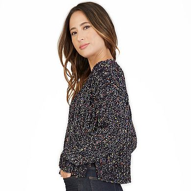 Juniors IZ Byer Confetti Chenille Cropped Pullover Sweater