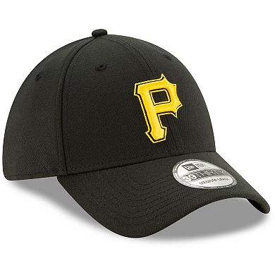 Men's New Era Black Pittsburgh Pirates Alternate 2 Team Classic 39THIRTY Flex Hat