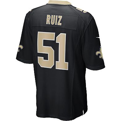 Men's Nike Cesar Ruiz Black New Orleans Saints Game Jersey