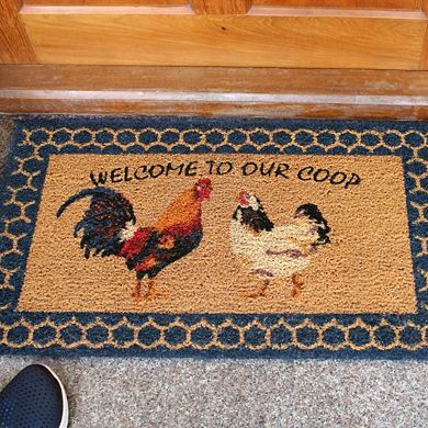 RugSmith Welcome to Our Coop Doormat