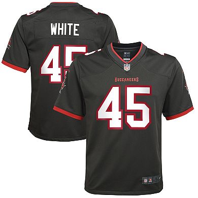 Youth Nike Devin White Pewter Tampa Bay Buccaneers Game Jersey