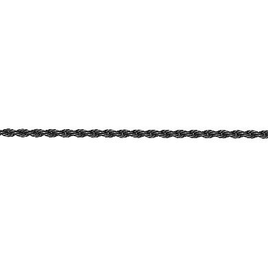 Men's LYNX Black Ion-Plated Stainless Steel Chain Necklace 