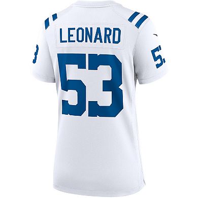 Women's Nike Shaquille Leonard White Indianapolis Colts Game Player Jersey