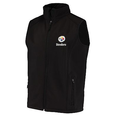 Men's Dunbrooke Black Pittsburgh Steelers Circle Archer Softshell Full-Zip Vest