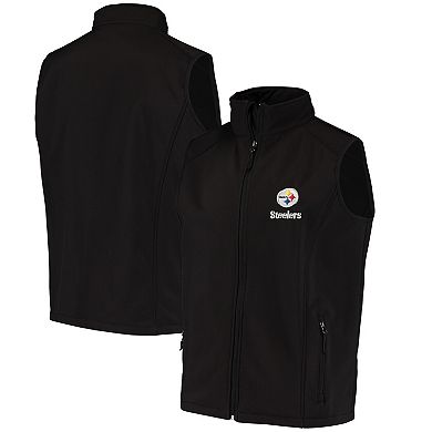 Men's Dunbrooke Black Pittsburgh Steelers Circle Archer Softshell Full-Zip Vest