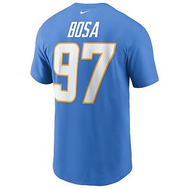Men's Nike Joey Bosa Powder Blue Los Angeles Chargers Name & Number T-Shirt