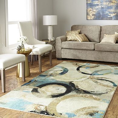 Mohawk Home Prismatic EverStrand Canvas Rings Rug