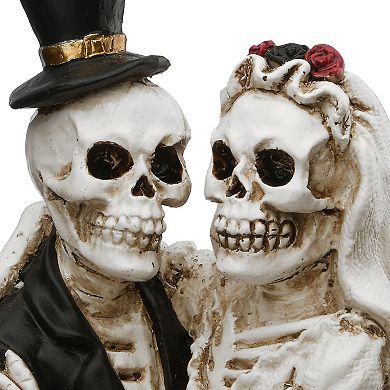 National Tree Company Skeleton Couple in Car Table Decor