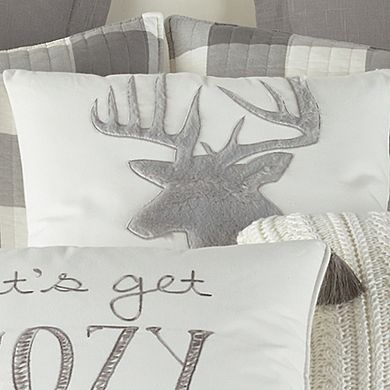 Levtex Home Camden Grey Faux Fur Moose Pillow