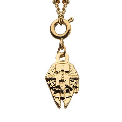 Star Wars Han Solo Gold Tone Interchangeable Charm Necklace 