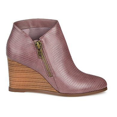 Journee Collection Glam Women's Wedge Ankle Boots