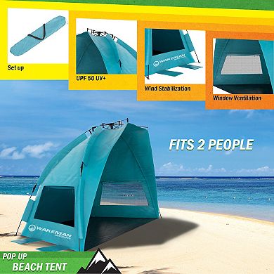 Wakeman Outdoors Pop Up Beach Tent