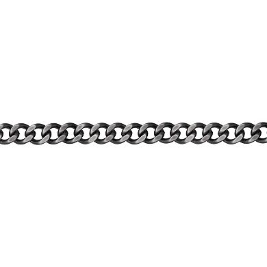 Men's LYNX Stainless Steel Curb Chain Bracelet 