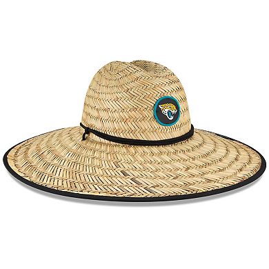 Men's New Era Natural Jacksonville Jaguars 2020 NFL Summer Sideline Official Straw Hat