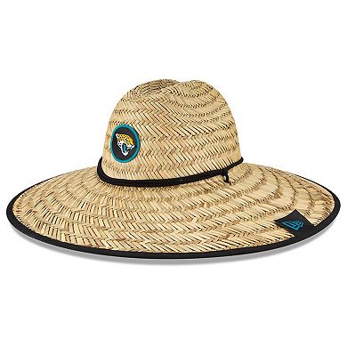 Men's New Era Natural Jacksonville Jaguars 2020 NFL Summer Sideline Official Straw Hat