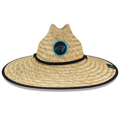 Men's New Era Natural Carolina Panthers NFL Training Camp Official Straw Lifeguard Hat