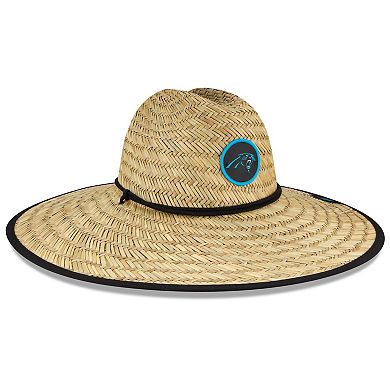 Men's New Era Natural Carolina Panthers NFL Training Camp Official Straw Lifeguard Hat