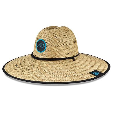 Men's New Era Natural Carolina Panthers NFL Training Camp Official Straw Lifeguard Hat