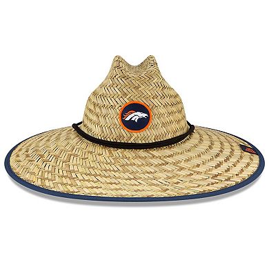 Men's New Era Natural Denver Broncos 2020 NFL Summer Sideline Official Straw Hat