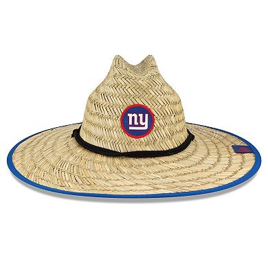 Men's New Era Natural New York Giants 2020 NFL Summer Sideline Official Straw Hat