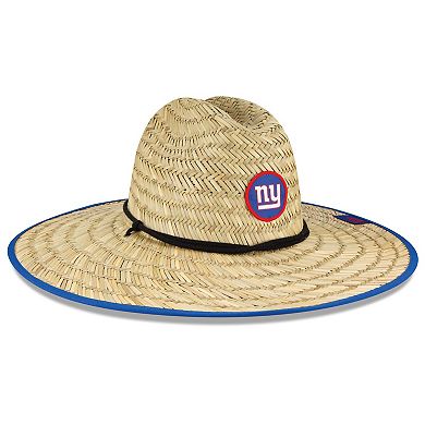 Men's New Era Natural New York Giants 2020 NFL Summer Sideline Official Straw Hat