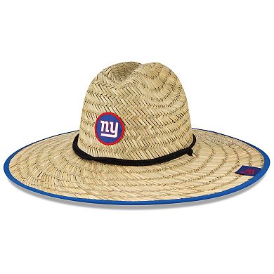 Men's New Era Natural New York Giants 2020 NFL Summer Sideline Official Straw Hat