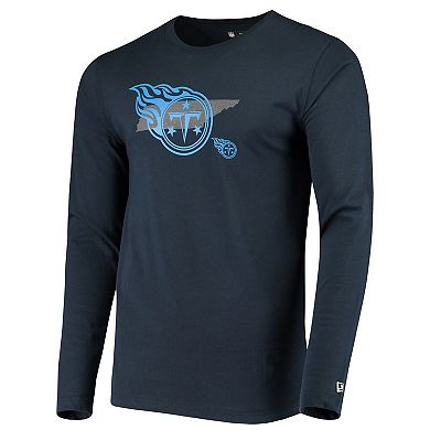 Men's New Era Navy Tennessee Titans State Long Sleeve T-Shirt