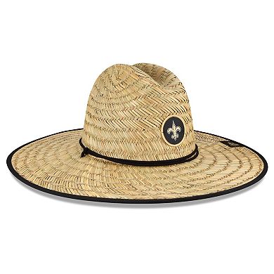 Men's New Era Natural New Orleans Saints NFL Training Camp Official Straw Lifeguard Hat