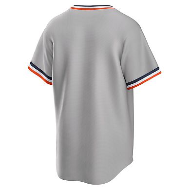 Men's Nike Gray Detroit Tigers Road Cooperstown Collection Team Jersey