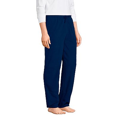 Men's Lands' End Solid Fleece Pajama Pants