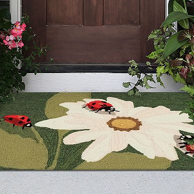 Liora Manne Frontporch Ladybugs Indoor Outdoor Rug