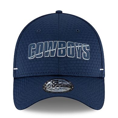Men's New Era Navy Dallas Cowboys 2020 NFL Summer Sideline Official 39THIRTY Flex Hat