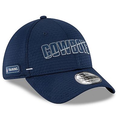 Men's New Era Navy Dallas Cowboys 2020 NFL Summer Sideline Official 39THIRTY Flex Hat