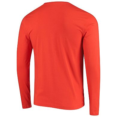 Men's New Era Orange Cleveland Browns State Long Sleeve T-Shirt