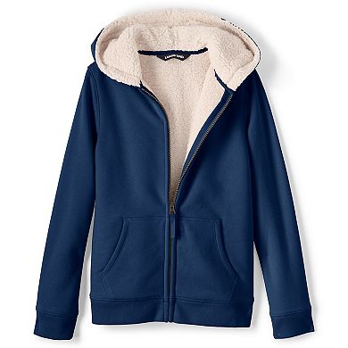 Kids 4-7 Lands' End Sherpa Lined Zip Hoodie