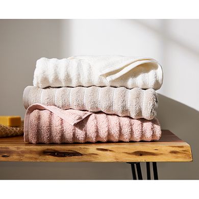 Sonoma Goods For Life Quick Dry Ribbed Bath Towel, Bath Sheet, Hand Towel or Washcloth