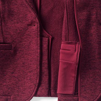 Plus Size Lands' End Sweater Fleece Blazer