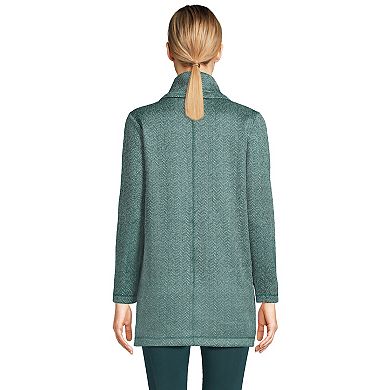 Women's Lands' End Cowlneck Fleece Tunic Sweater