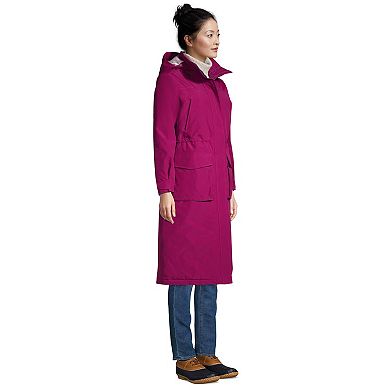 Women's Lands' End Squall Insulated Long Stadium Coat